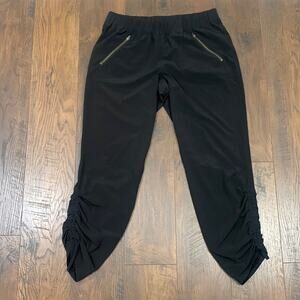 Athleta Black Tapered Leg Featherweight Stretch Jogger Pants 4-Pocket